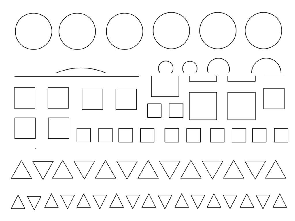 Figury geometryczne kolorowanki